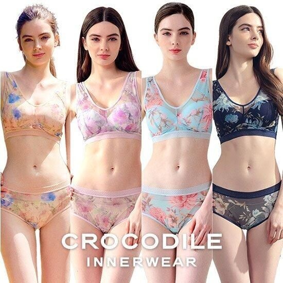 특가패키지크로커다일 블루밍부케 브라팬티 4세트