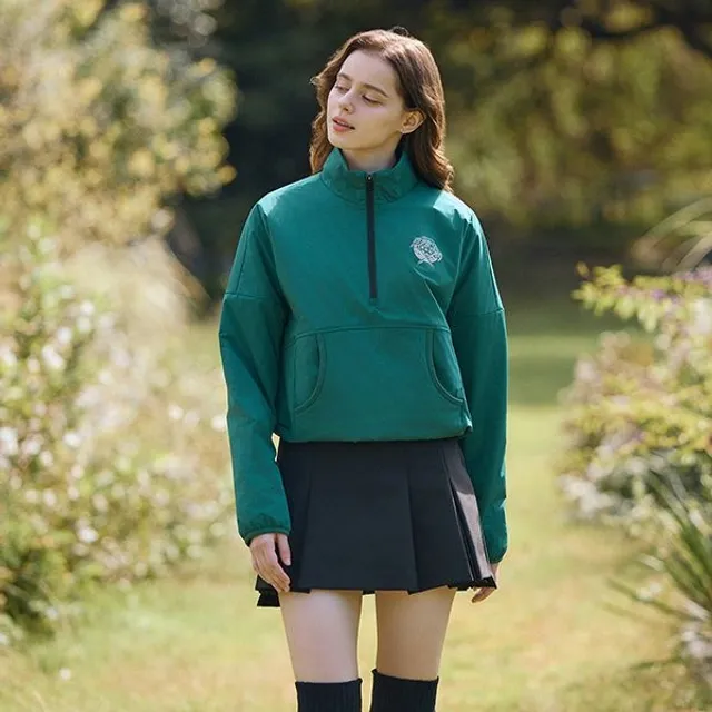 챌린저 여성 드랍숄더 반집업 경량패딩 방풍 아노락 CHD4WWT4821GN