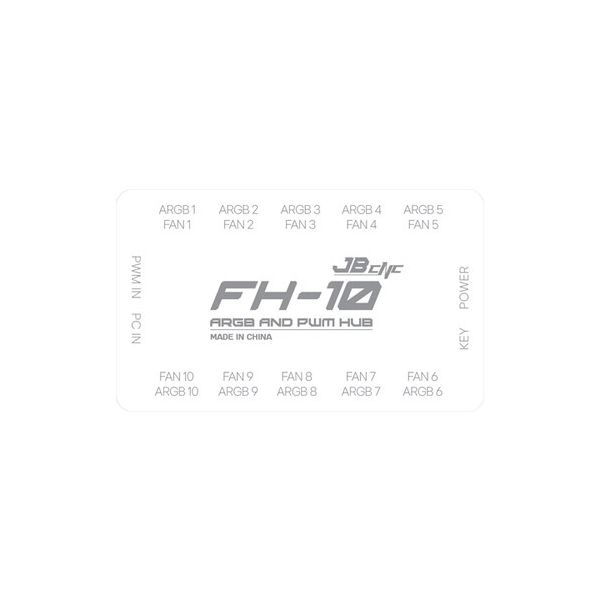 JBCNC FH-10 ARGB AND PWM HUB (화이트)
