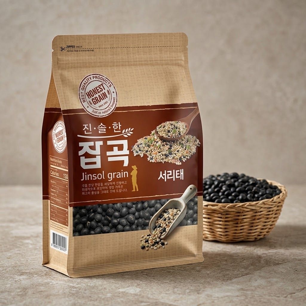 진솔그레인 검은콩 백태 서리태 두유 국산 두부콩 2kg