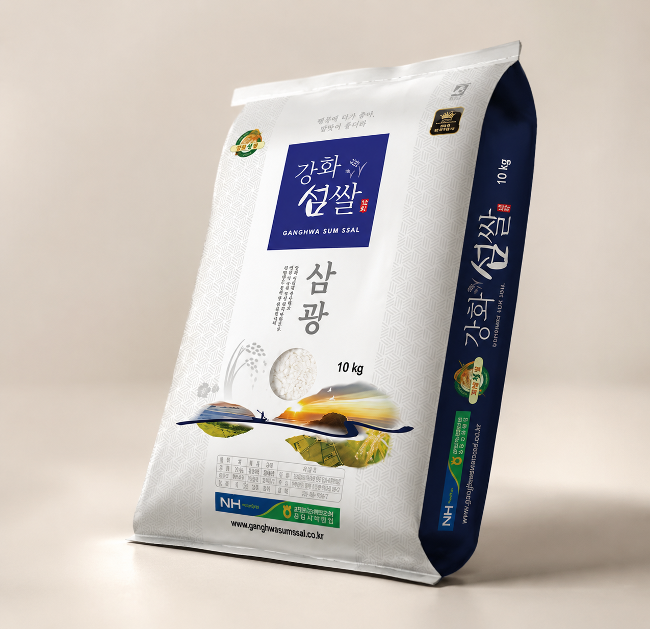 강화섬쌀 산지직송 밥맛 삼광 25년 강화섬쌀 햅쌀 10kg