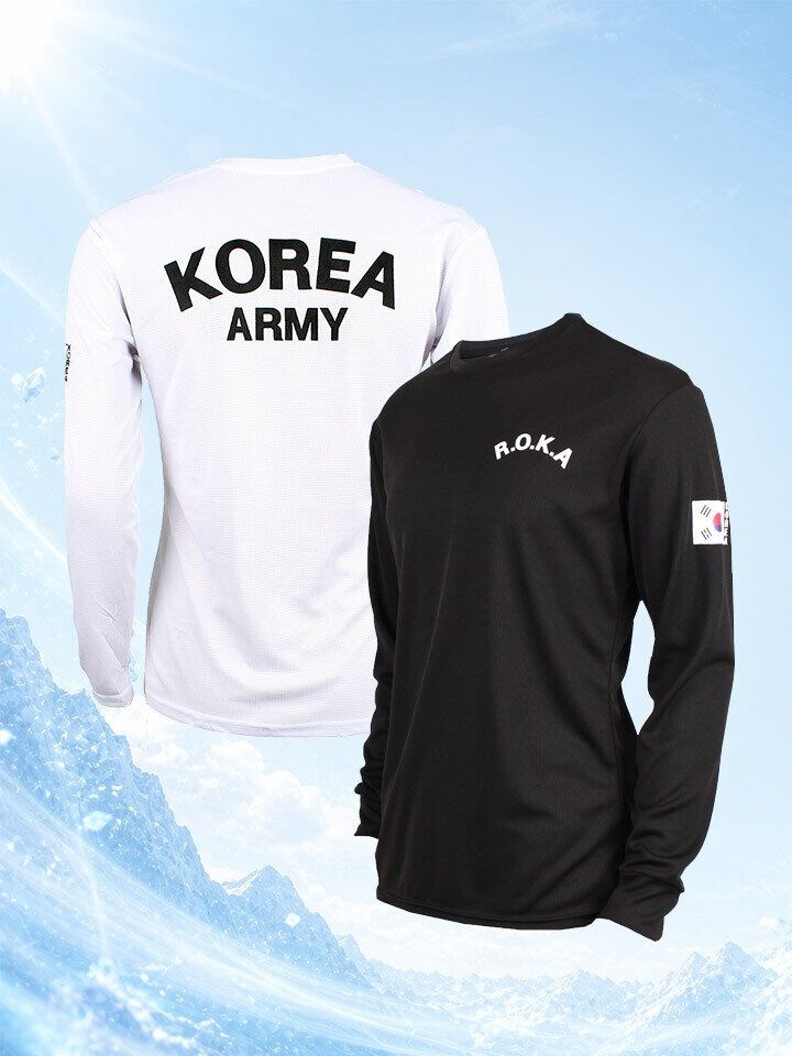 밀리랩 [패션플러스][밀리랩]로카티 ROKA 긴팔 KOREAARMY 군인 군대 반티 PX 티셔츠