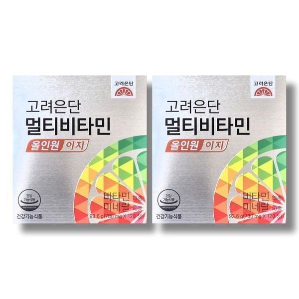 [하프클럽]고려은단 멀티비타민 올인원 이지 780mg 120정 2박스 /wb