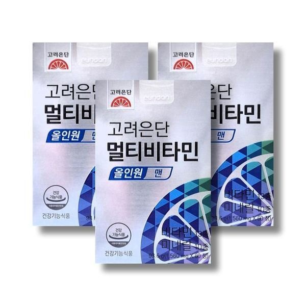 [하프클럽]고려은단 멀티비타민 올인원 맨 1560mg 60정 3박스 /wb