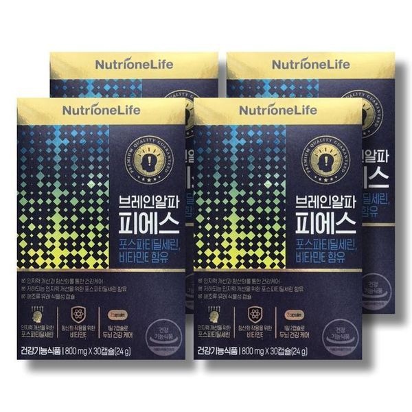 [하프클럽]뉴트리원 브레인알파 피에스 800mg 30캡슐 4박스 /wb
