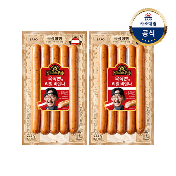 사조 [사조대림] [대림냉장] 하우스N펍 육식맨의 리얼비엔나 225g x 2개