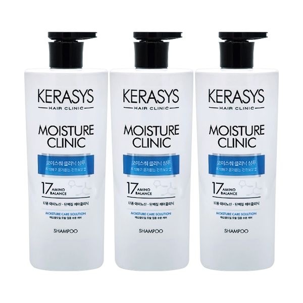 케라시스 모이스춰 클리닉 샴푸 750ml 3개팩