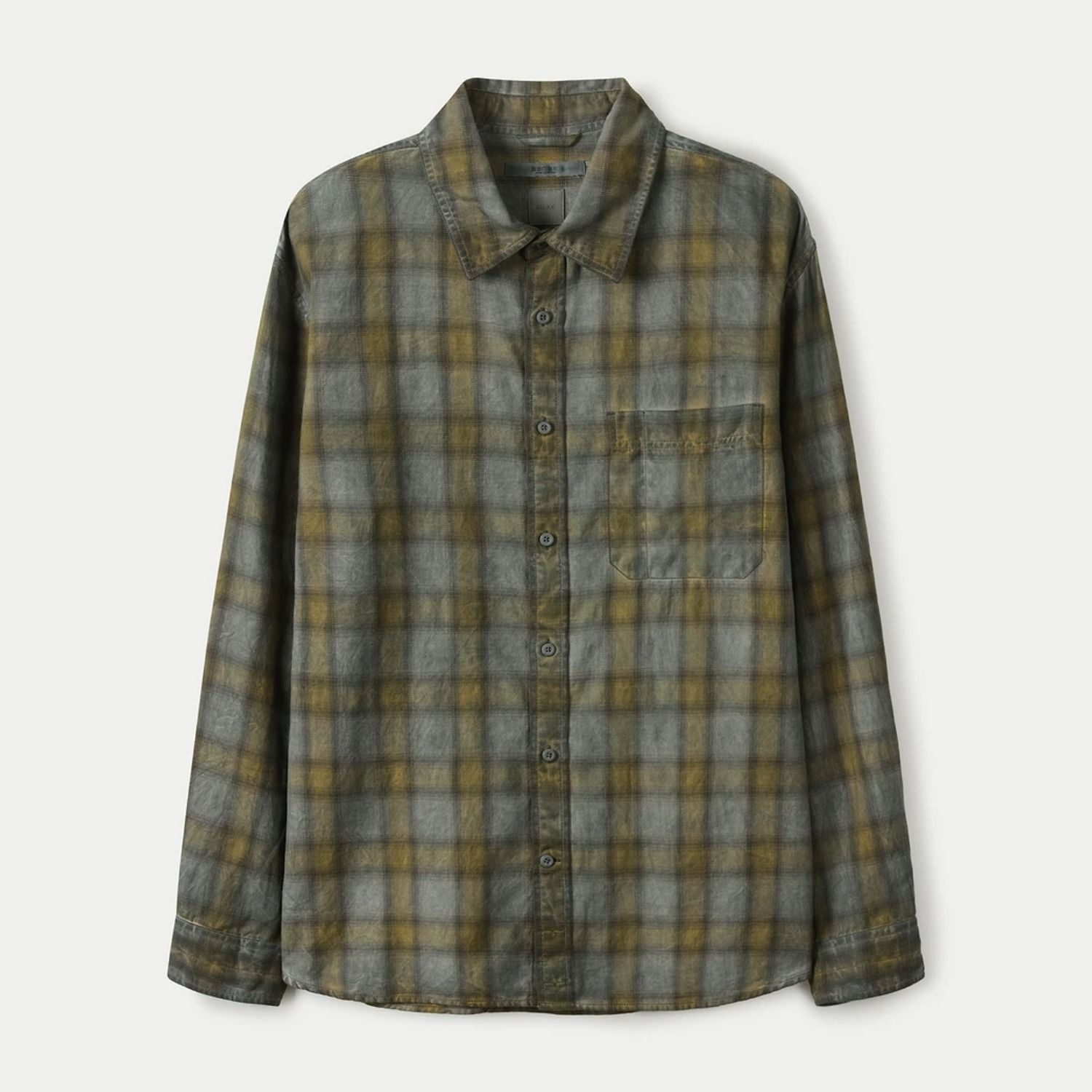 [정상가 199,000원]루나다잉 옐로우 체크셔츠(SASFW25641GYL)
