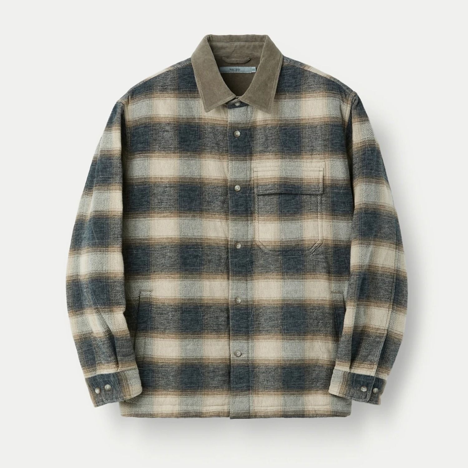 [정상가 399,000원]체크 퀼팅 아우터 셔츠(SASFW25871NYX)
