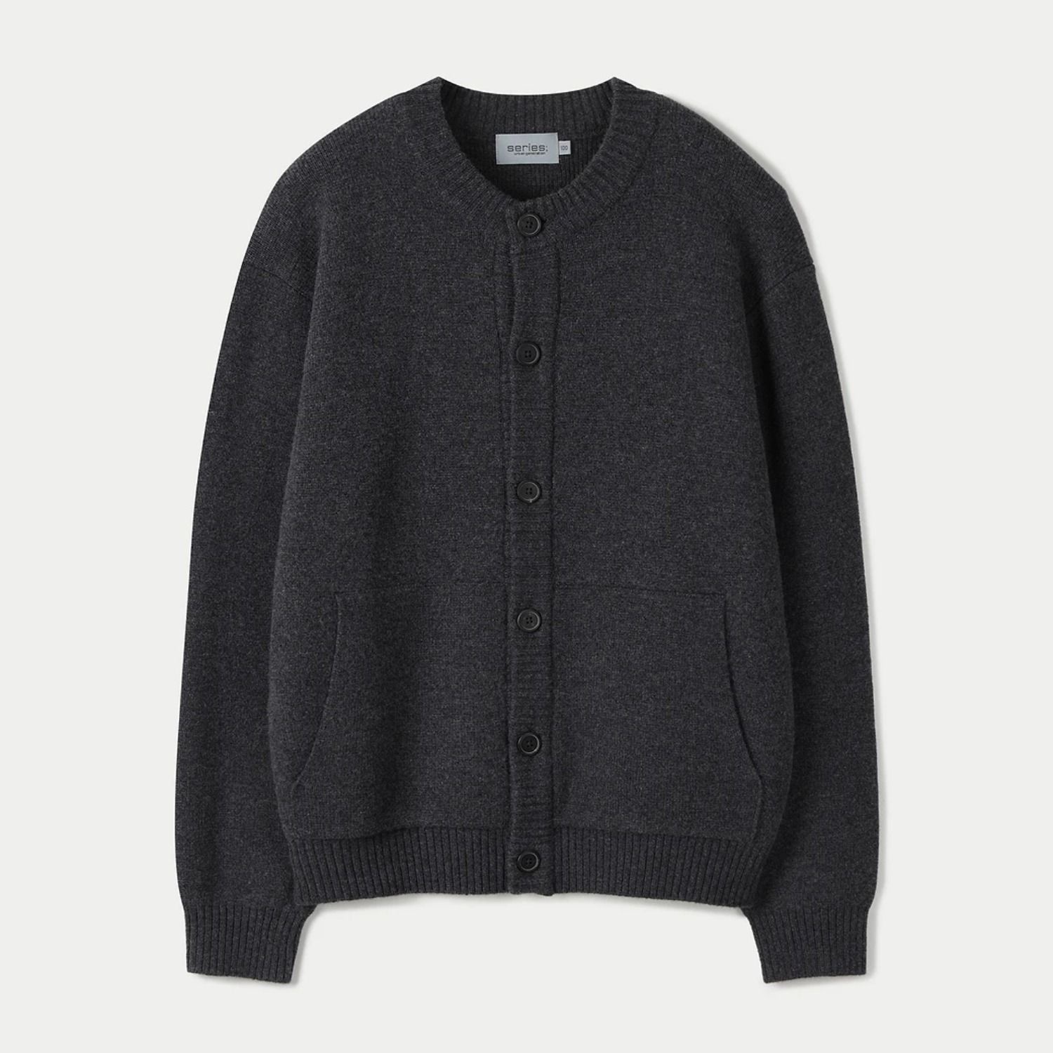 [정상가 359,000원]버튼 라운드 가디건(SAWAW25501CHX)