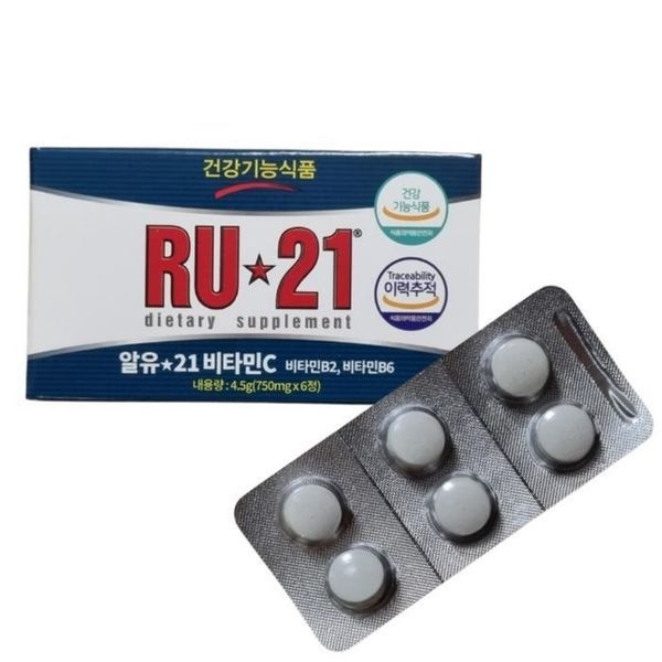 [하프클럽]알유21 비타민C 750mg 6정 x 1박스 RU21