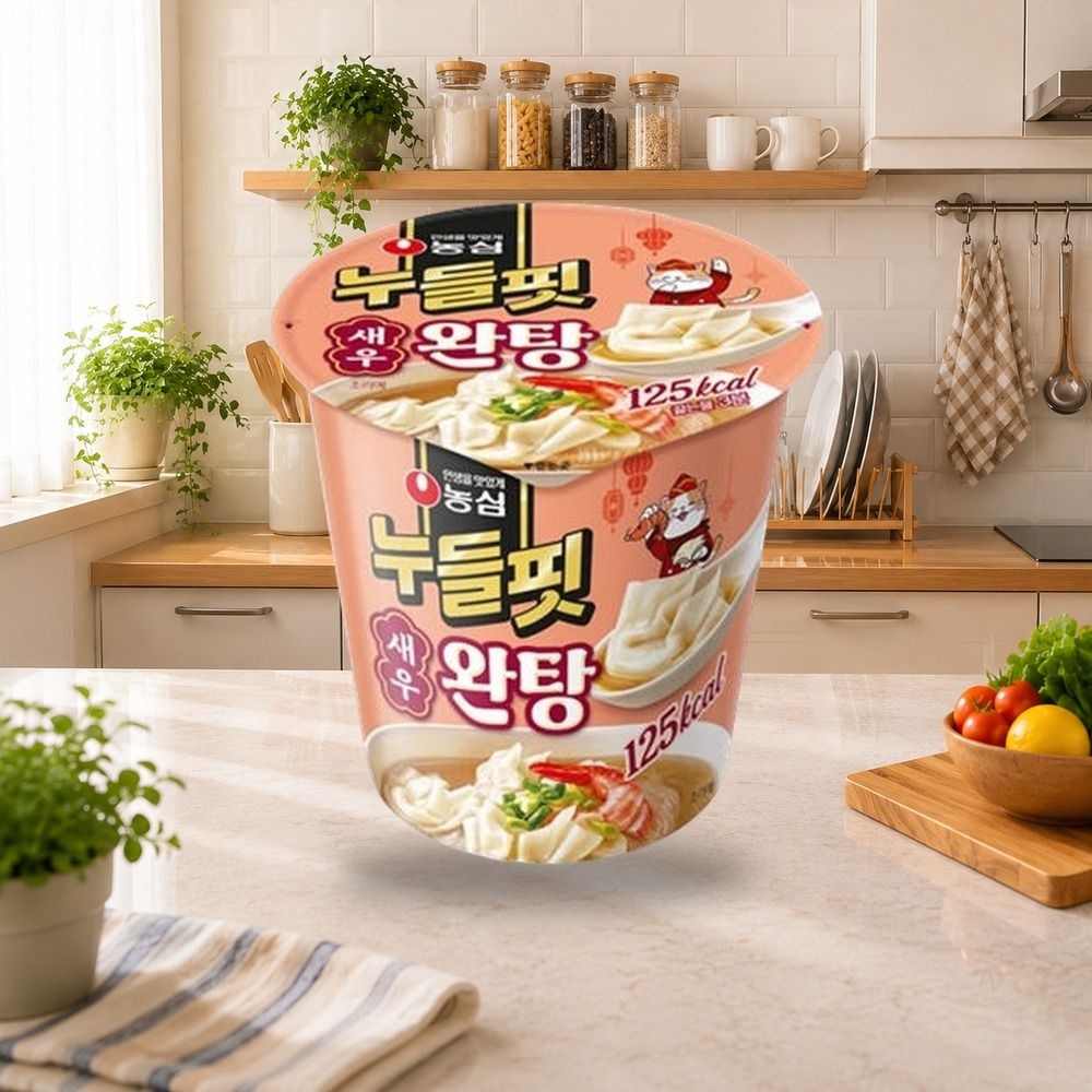 농심 누들핏 새우완탕 30.8g, 8입, 1개