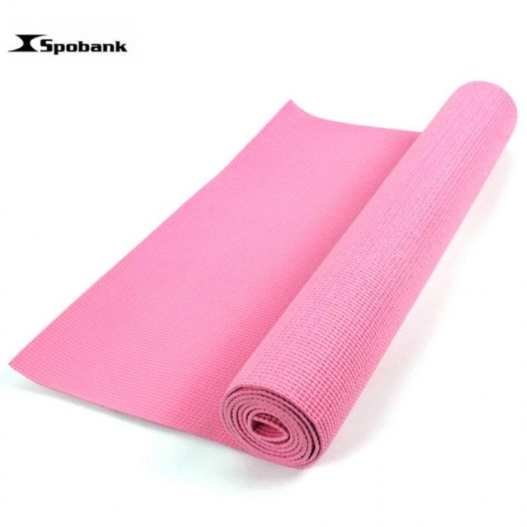 SPOBANK PVC 예스포 핑크 운동 매트 요가 4MM 헬스용 필라테스