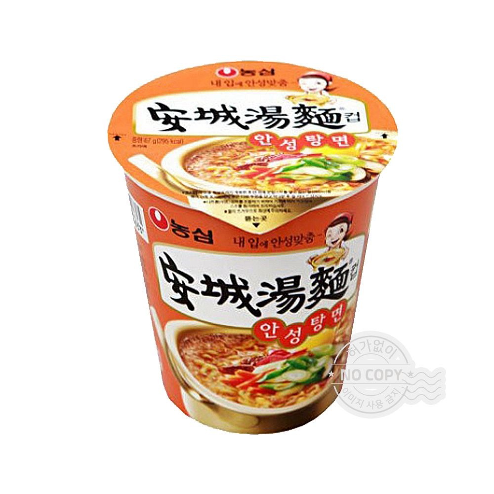 농심 안성탕면소컵 66g