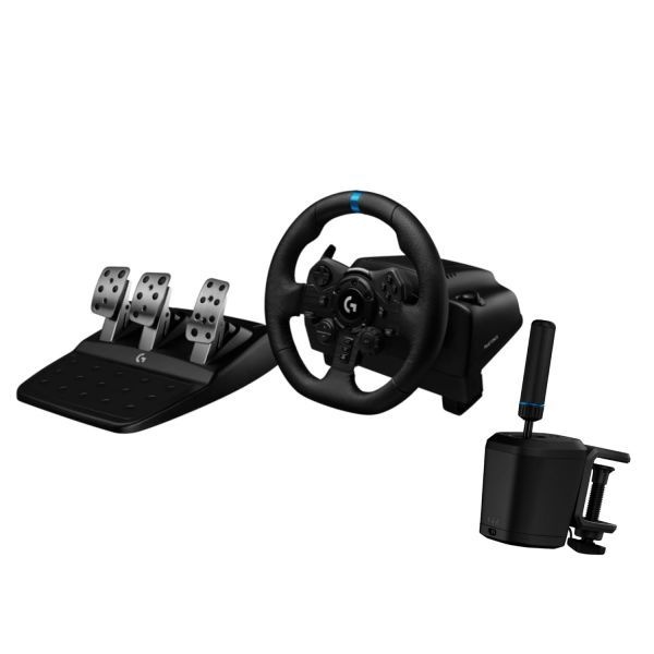 [해외] 로지텍 G923 레이싱 휠 페달 RS 시프터 핸드브레이크 번들 PS5 PS4 PC 235997