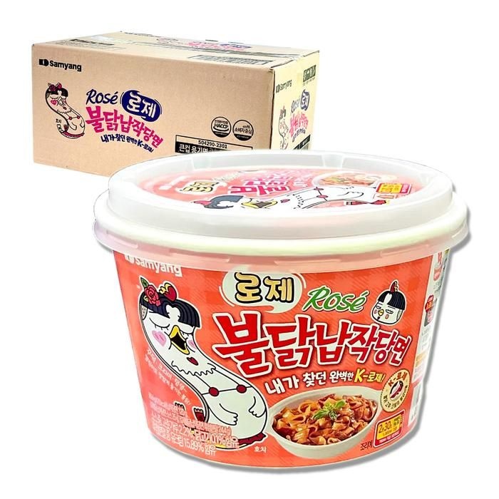 삼양  로제 불닭 납작 당면 169.4g 12개