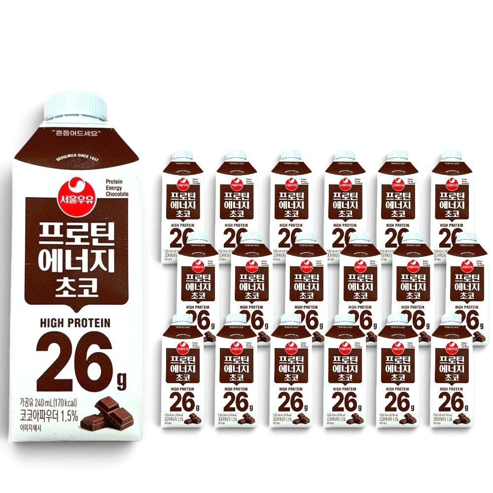 서울우유 프로틴 에너지 초코 240ml 18개