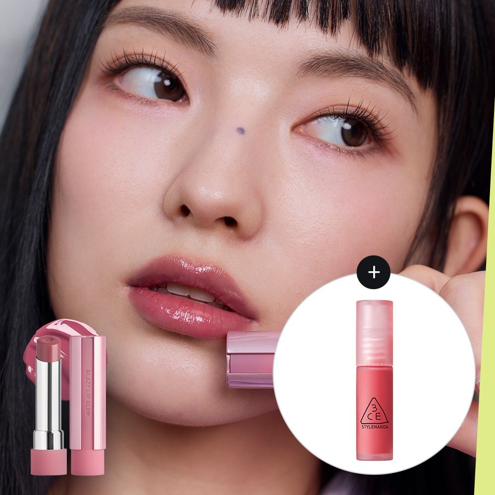(현대Hmall) 3CE 글레이지 립 글로우+미니 틴트(랜덤)