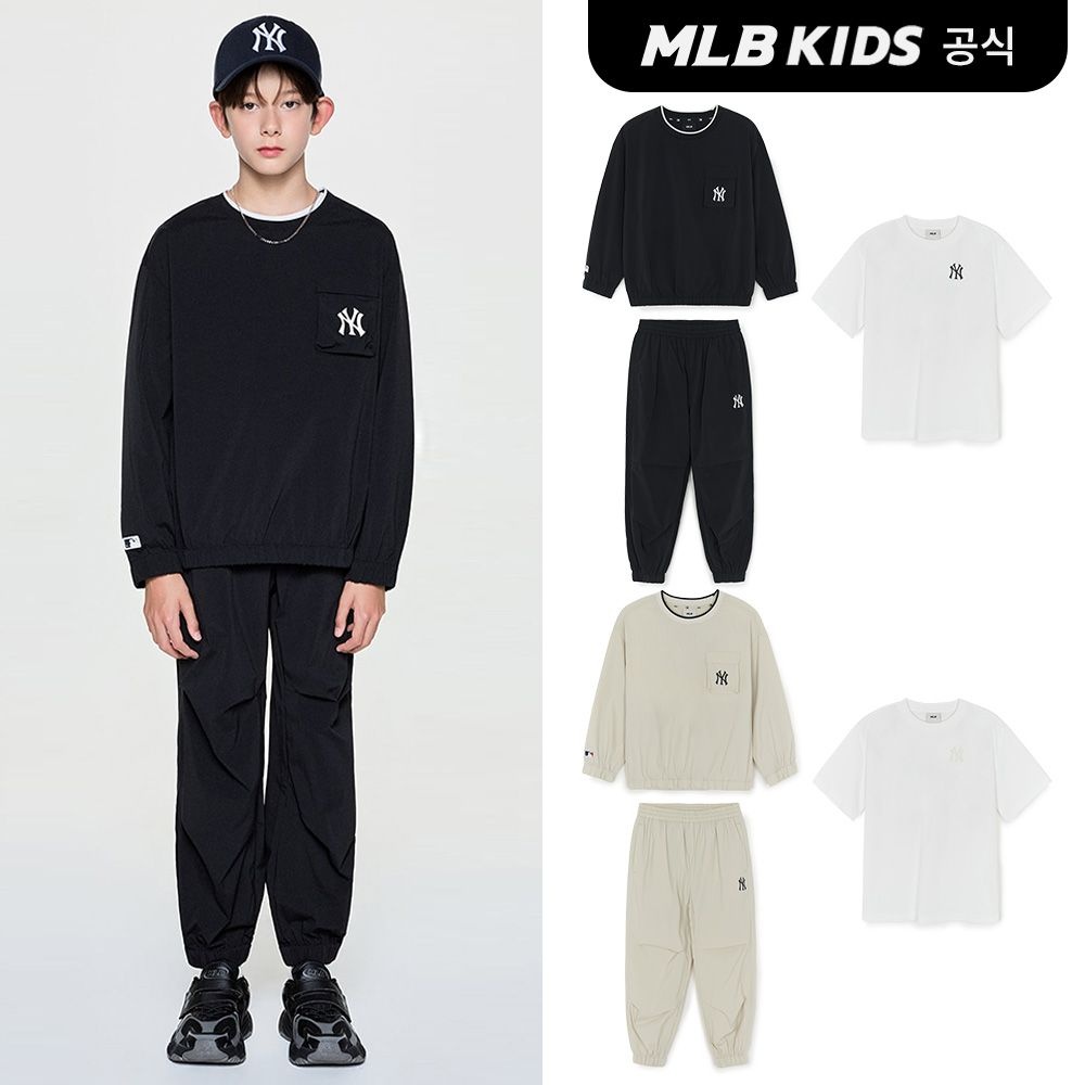 [택가 149,000](공식)25FW 베이직 우븐 맨투맨 3P 세트 (2color) 7AS2EB254