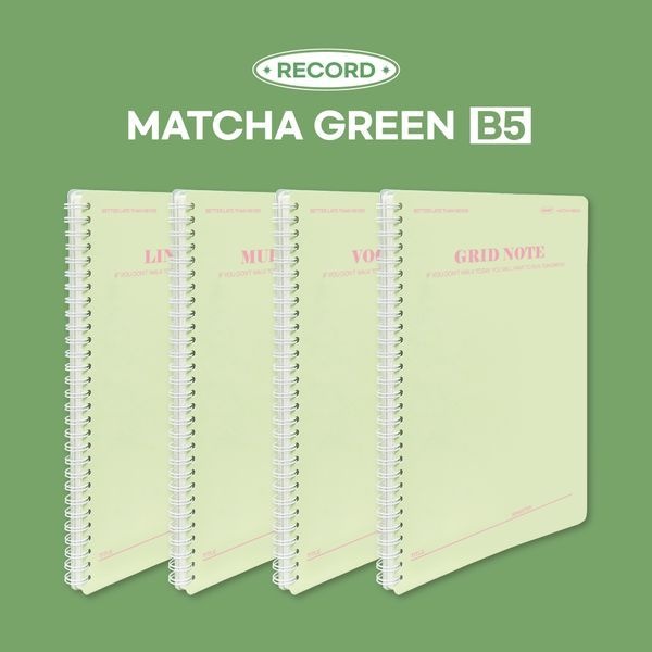 마넷 말차그린 스프링 노트 B5