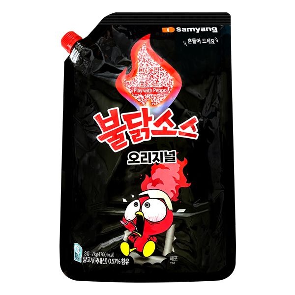삼양 불닭소스 오리지널 2kg 핫소스 매운소스 양념 칠리 대용량