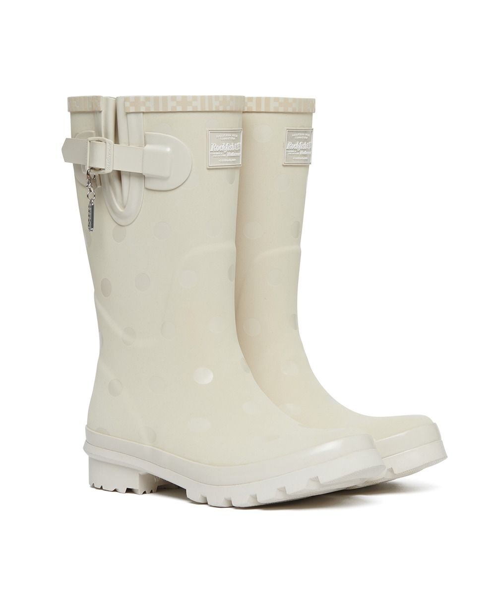 락피쉬웨더웨어 [× ILLIT] ORIGINAL RAIN BOOTS SHORT DOT - IVORY 6210082