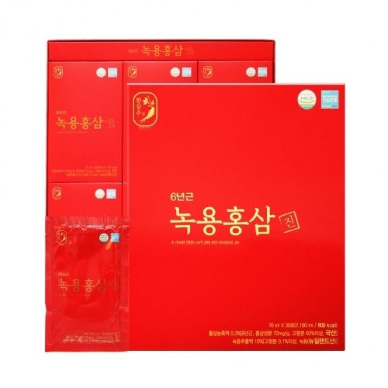한삼수 6년근 녹용홍삼진 70ml x 30포
