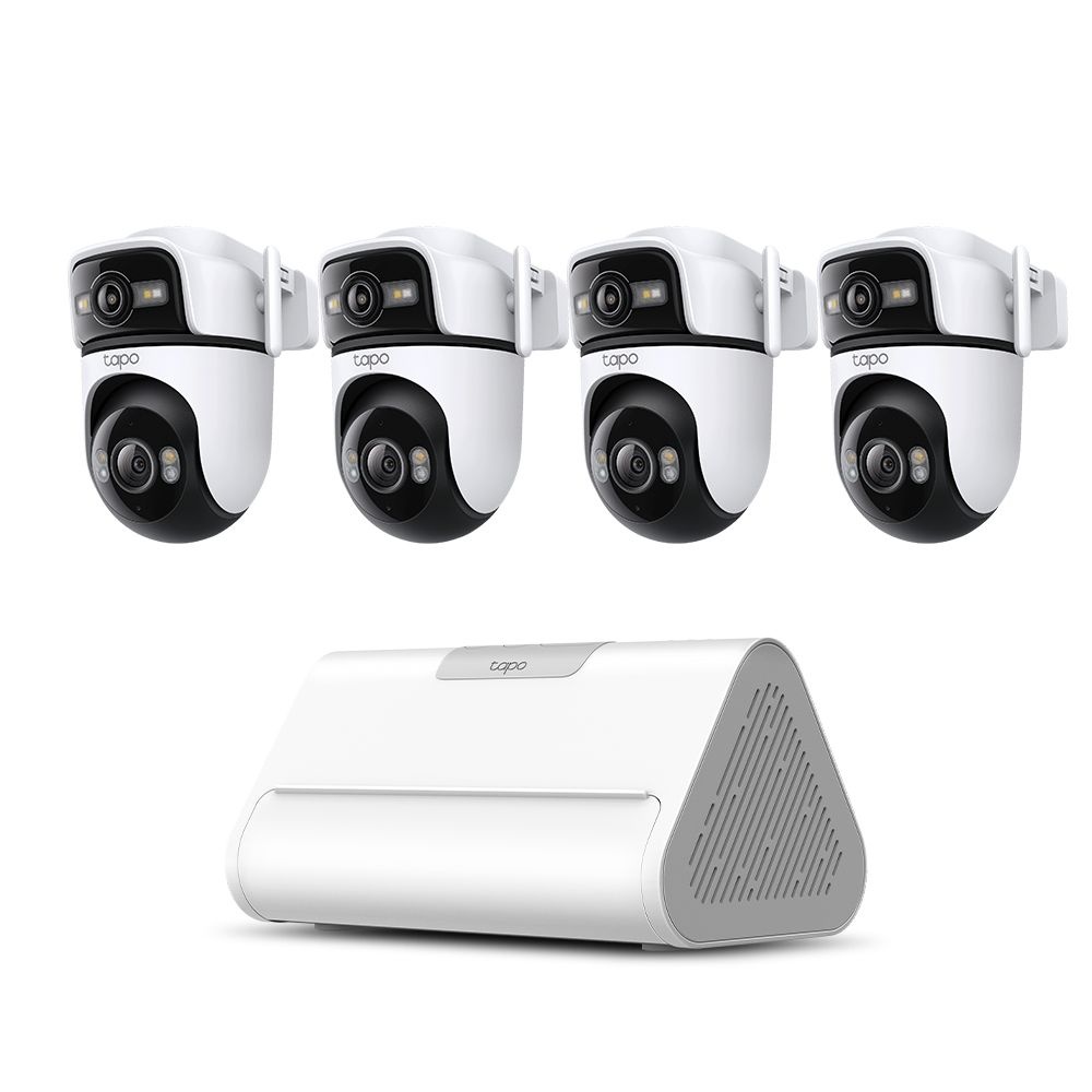 티피링크 실외 듀얼렌드 회전 카메라(Tapo C545D) + 허브(Tapo H500) Set 회전형 카메라 CCTV