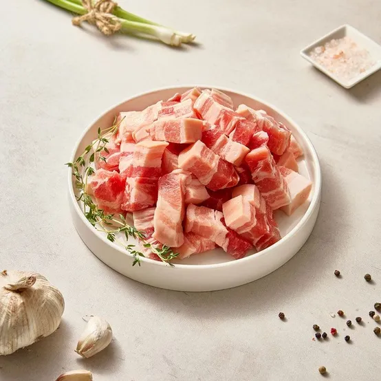 [육즙한입] 한입 벽돌삼겹살1kg 2팩 (1+1)