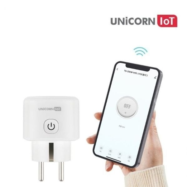 유니콘 TS-200W 스마트 플러그 무선 원격제어 전기 ON OFF ...