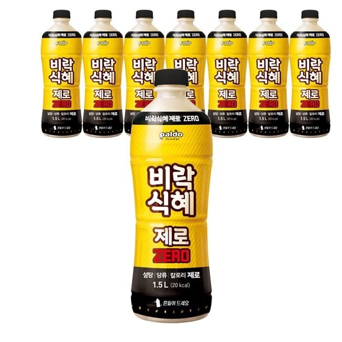 팔도 비락식혜 제로 1.5L X 8 PET 수정과 전통음료 펫