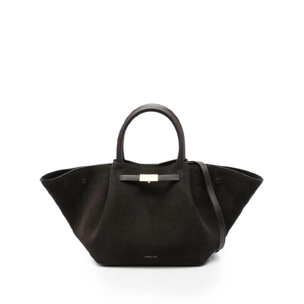 DeMellier 미디엄 더 미디 뉴욕 스웨이드 토트 백 N81THEMIDINEWYORKDARKCHOCOLATE TP449295500