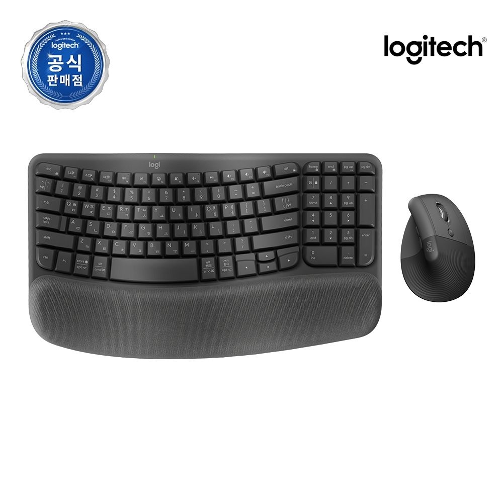 로지텍코리아 Wave Keys and Lift Combo 그래파이트, 플런저