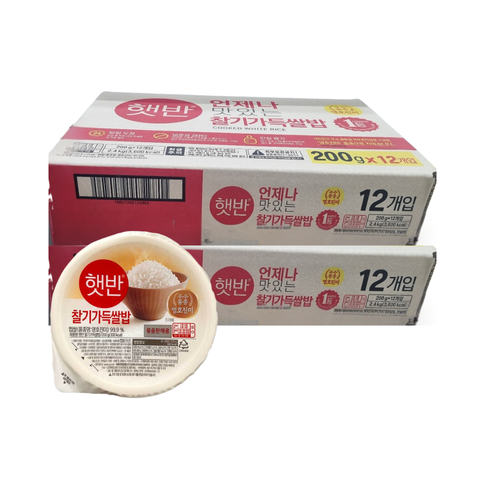 햇반 CJ 햇반 찰기가득쌀밥 200g x24개 즉석밥