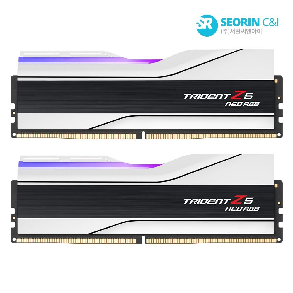 [오늘출발] 지스킬 [서린공식] 지스킬 DDR5 6000 CL30 TRIDENT Z5 NEO RGB 화이트 패키지 32GB(16Gx2)