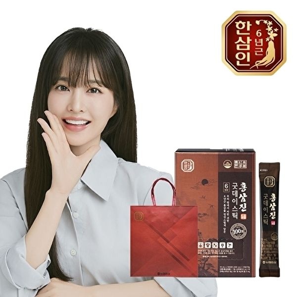 [한삼인][농협홍삼] 한삼인 홍삼진 굿데이스틱 10ml 100포+쇼핑백