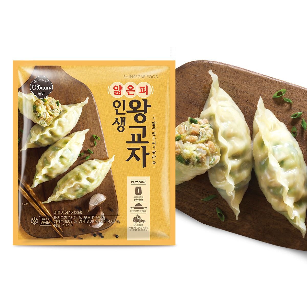 [APP전용] 올반키친 인생 왕교자 210g 10봉 (인생왕교자 210g 10봉)