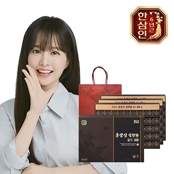[한삼인][농협홍삼] 한삼인 홍삼진 침향환 골드 100환 3세트+쇼핑백