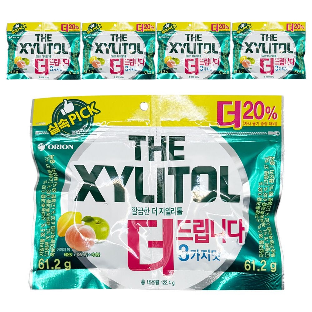 오리온 더 자일리톨 껌 리필 122g x 5개