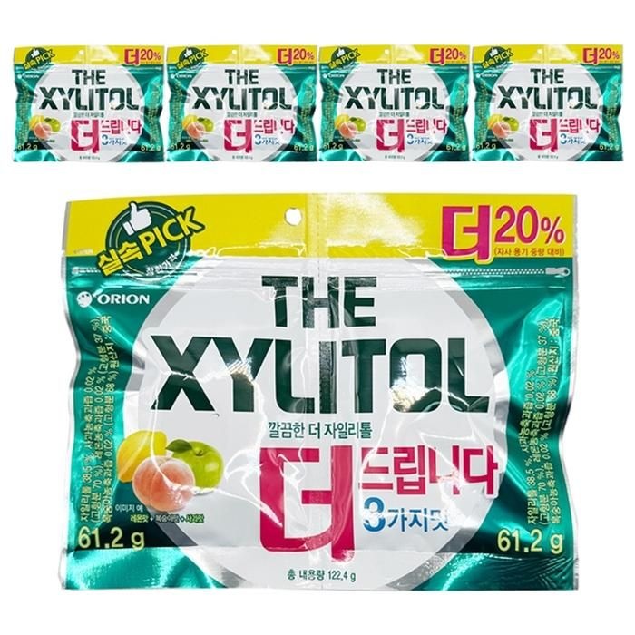 오리온 더 자일리톨 껌 리필 122g x 5개