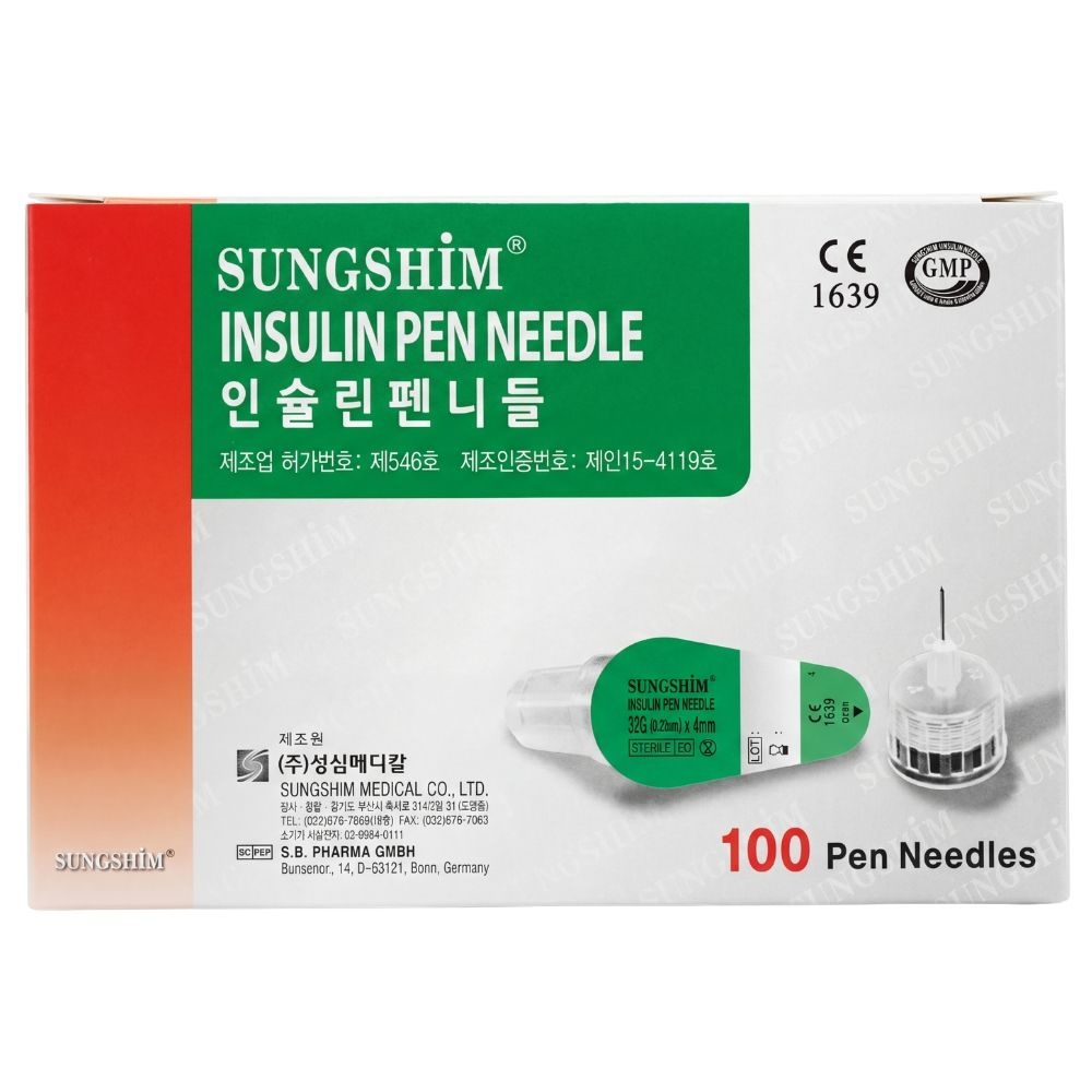 성심 인슐린 펜니들 32G 4mm 주사바늘