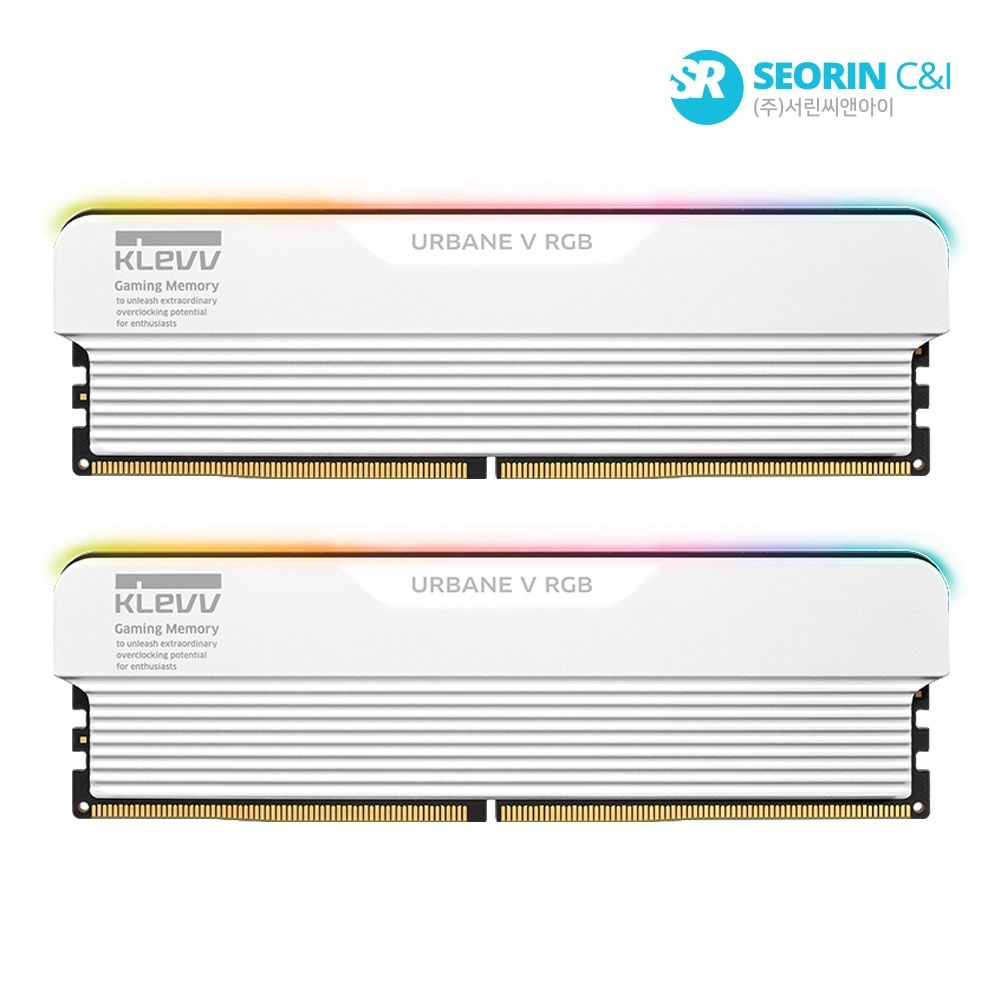 에센코어 클레브 [서린공식] 에센코어 클레브 DDR5-6000 CL30 URBANE V RGB 화이트 패키지 서린 (48GB(24Gx2))