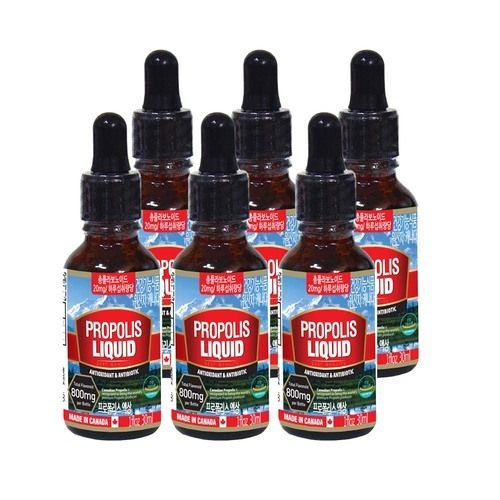 통라이프-플라보노이드800mg- 프로폴리스액상30ml-구강 향균작용 항산화에도움-6병