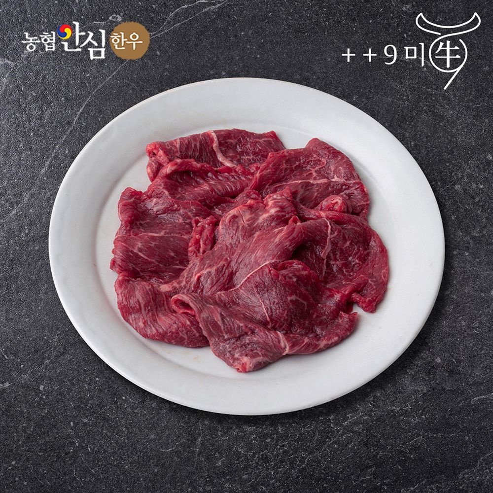[온누리상품] 구미우 [구미우] 1++9등급 한우 불고기 샤브샤브 슬라이스 500g 냉동