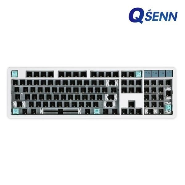 UnKnown QSENN 유 무선 블루투스 기계식 키보드 베어본 Q104 풀윤활 가스켓 베어본DIY키트 4173481