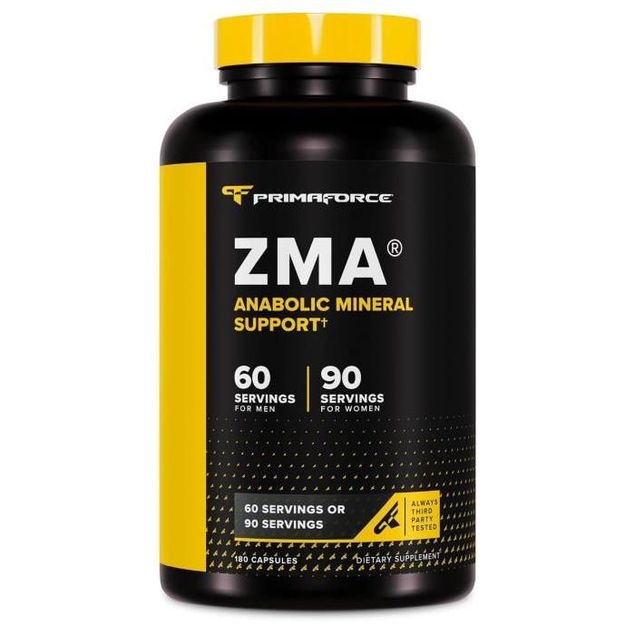 [해외] 프리마포스 ZMA 단백동화 미네랄 보조제 180캡슐