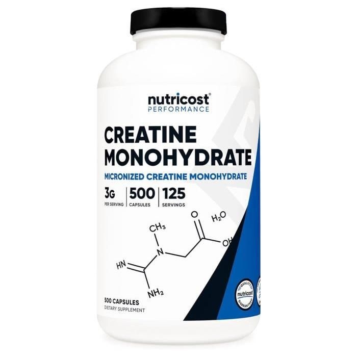 뉴트리코스트 크레아틴 모노하이드레이트 3000mg 500캡슐