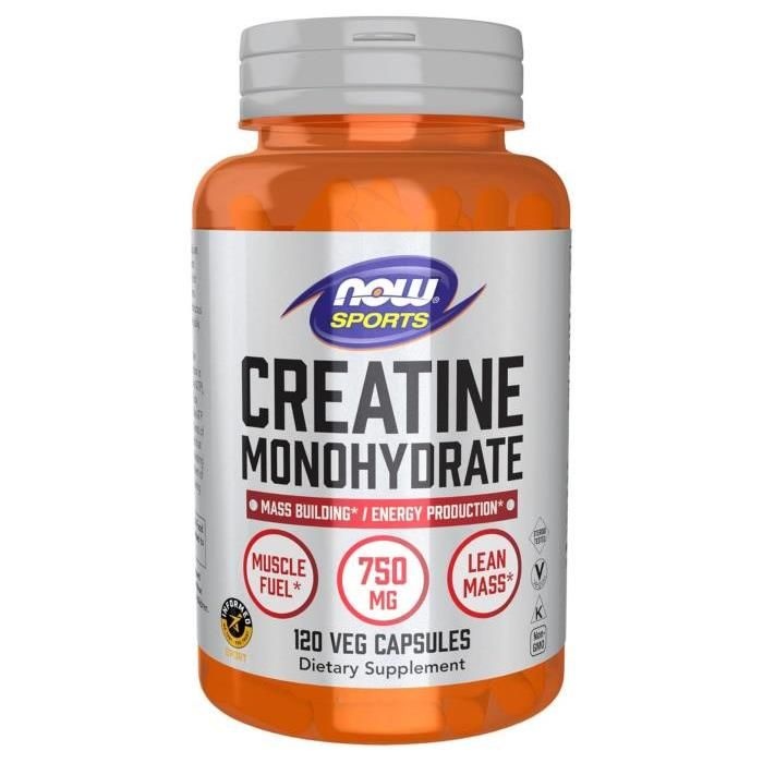 나우푸드 스포츠 크레아틴 모노하이드레이트 750mg 식물성 캡슐 120정