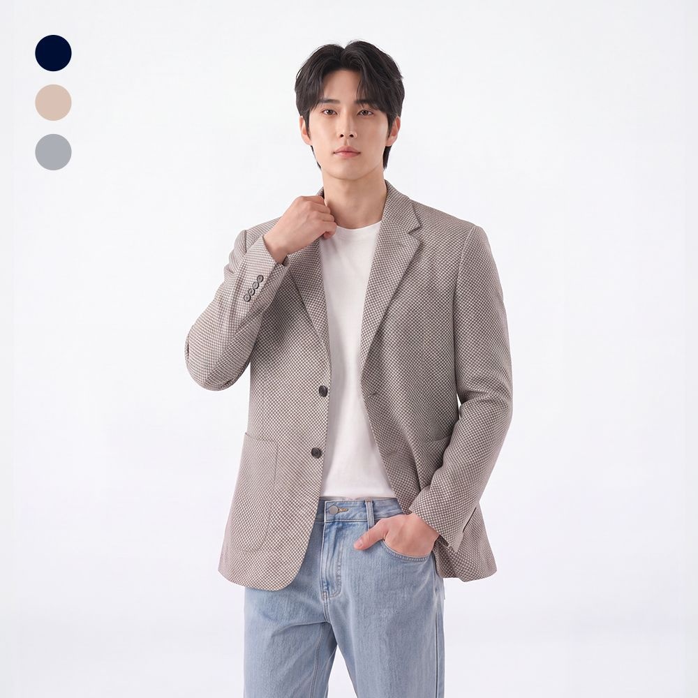 데일리 트위드 니트 블레이저 자켓 3종택1 IMGSBZ007F
