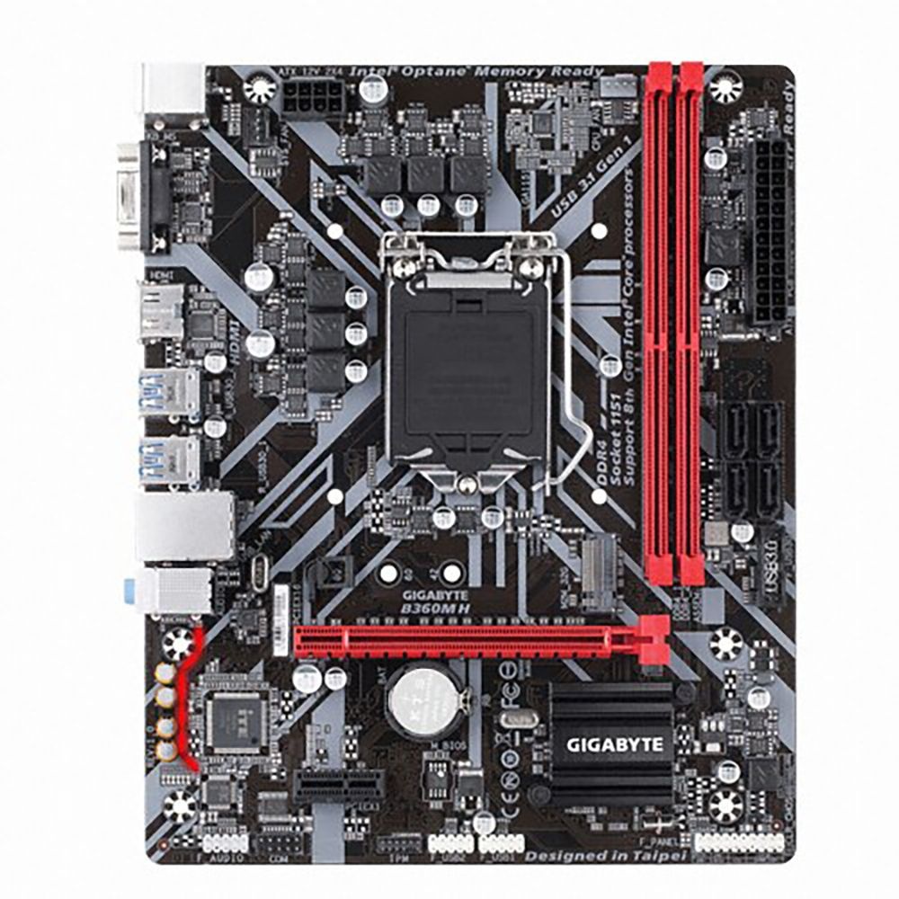 GIGABYTE B360M H 듀러블에디션 8세대 9세대 메인보드 ATX 1151v2 소켓 백패널 포함